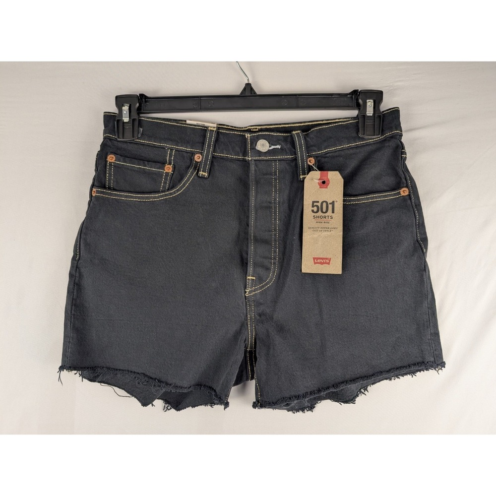New Levi's 501 Jean Shorts Womens 28 Dark Blue Original Fit High-Rise